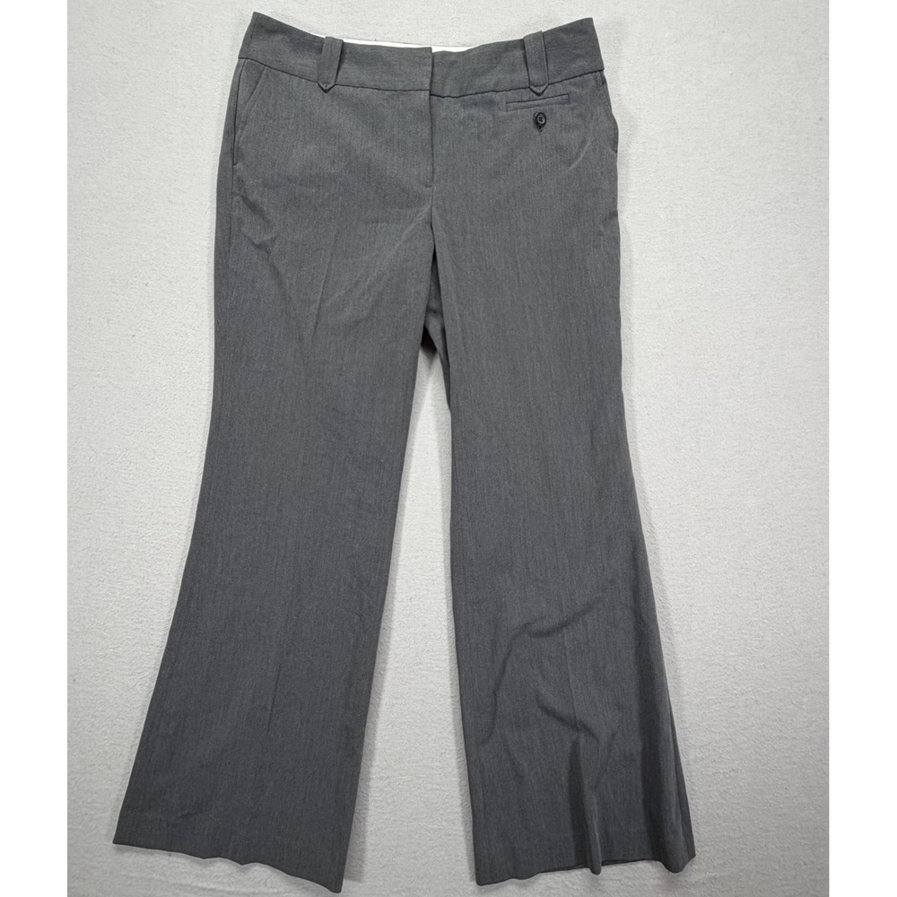 Ann Taylor Loft Womens‎ Pants Wide Leg Grey Career Professional Size 12